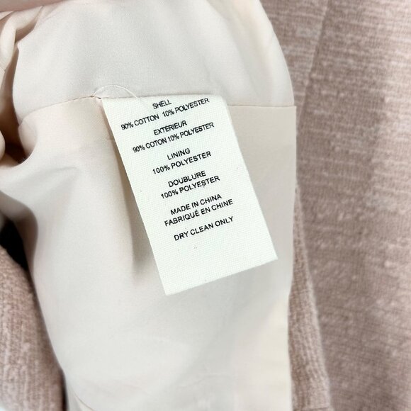 L'Agence Kenzie Pink Tweed Double Breasted Textured Blazer - Picture 5 of 7